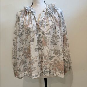 DÔEN Rosebay Top in Salt Summer Floral - Rare - Size S